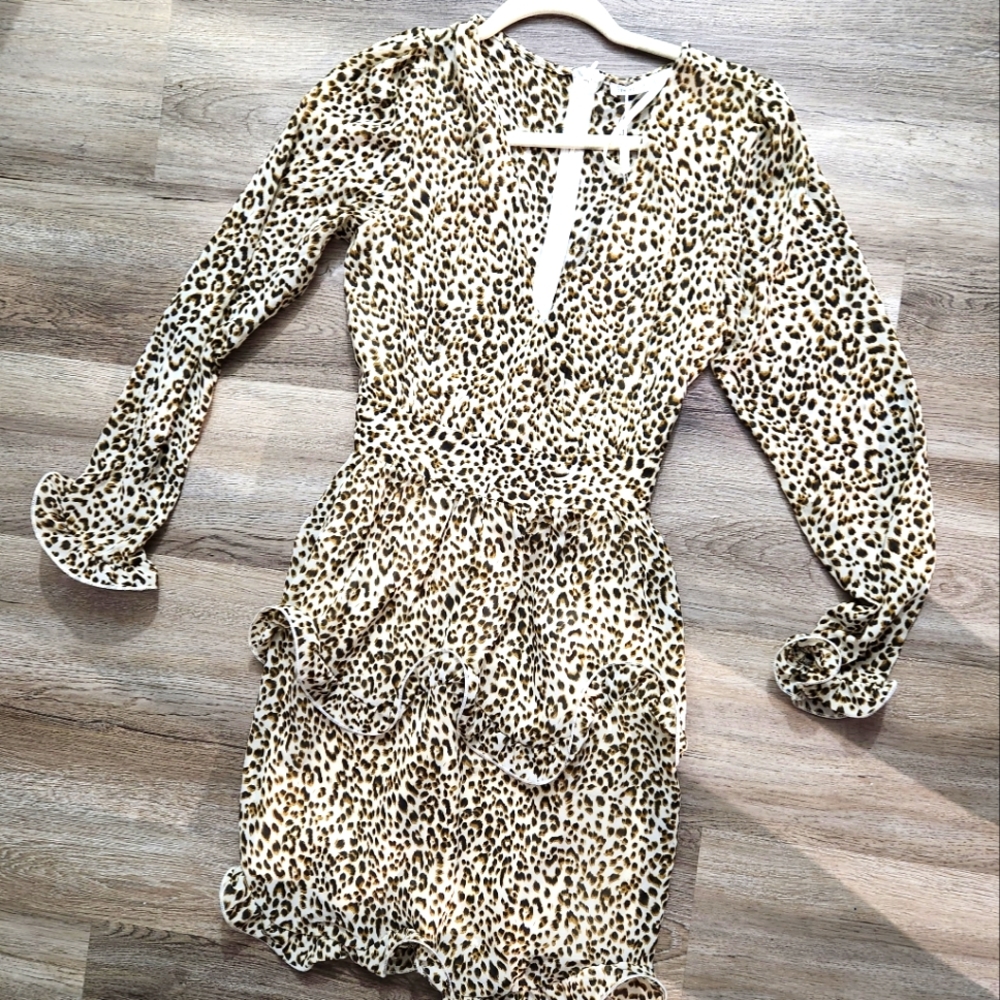 Saints + Secrets animal print dress